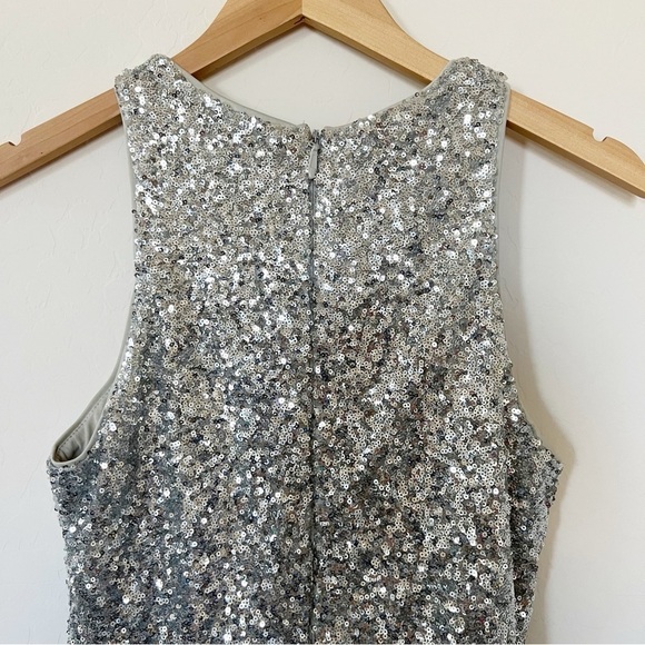 Lulus Infinite Dreams Ombre Sequin Trumpet Maxi Dress Gown Gold/Silver - Picture 8 of 12